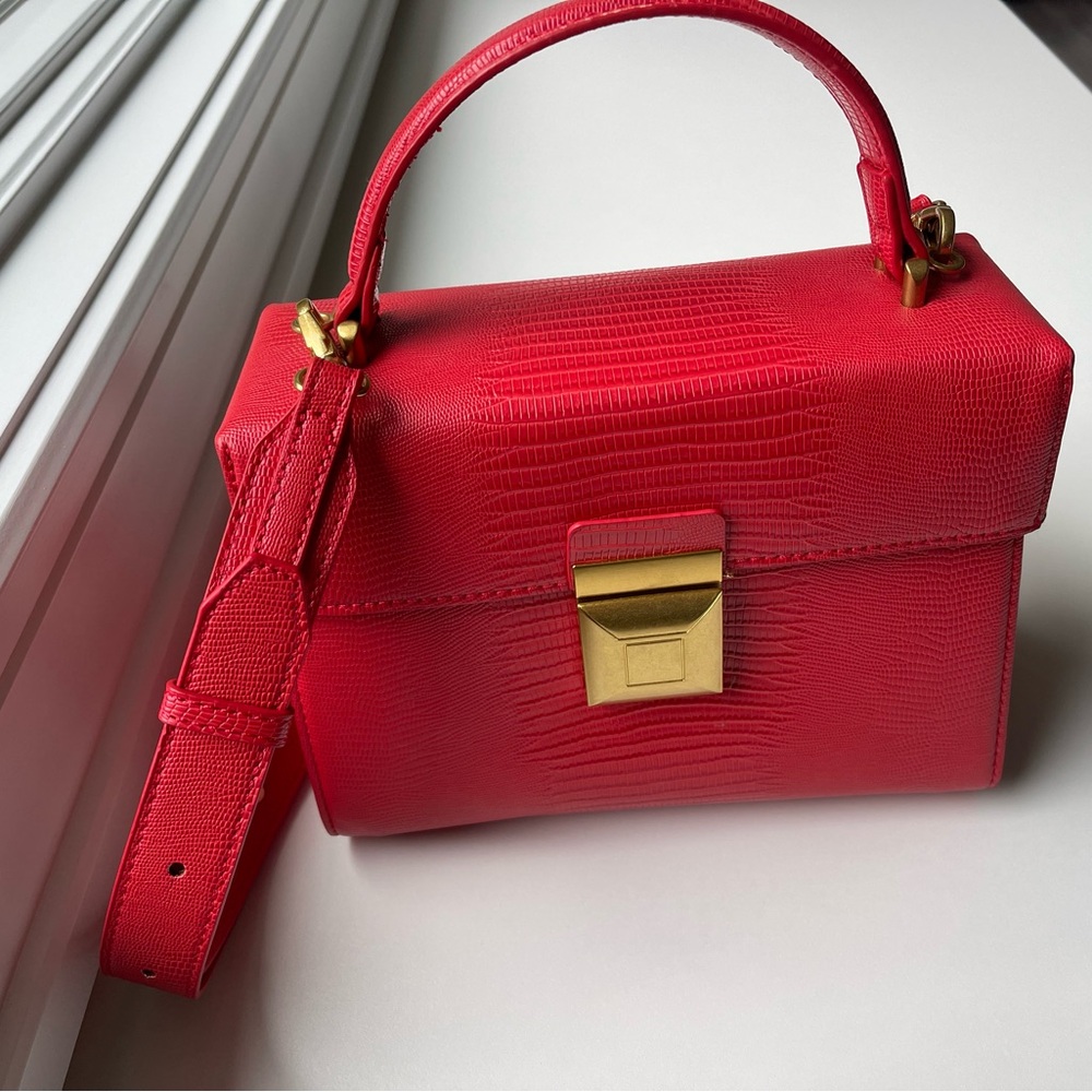 Red crossbody bag